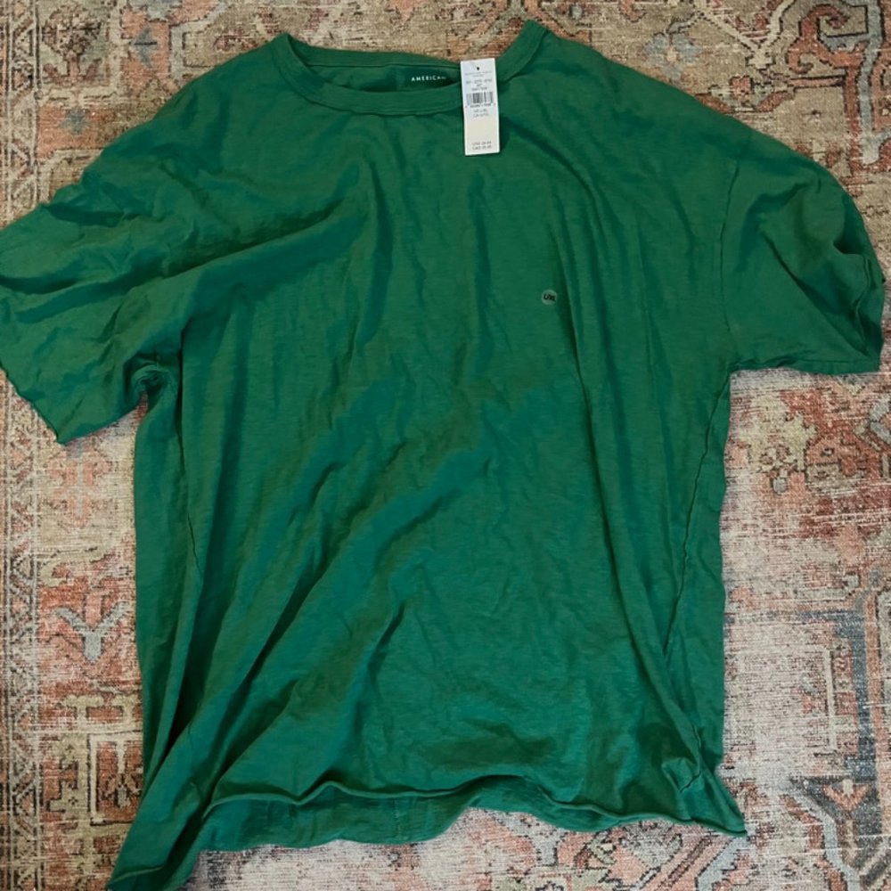 American Eagle Bright Green Oversized Tee